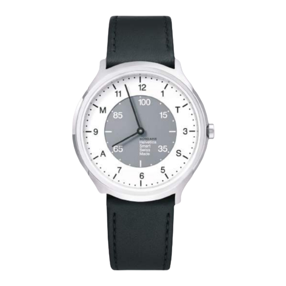mondaine Helvetica Quick Start Manual