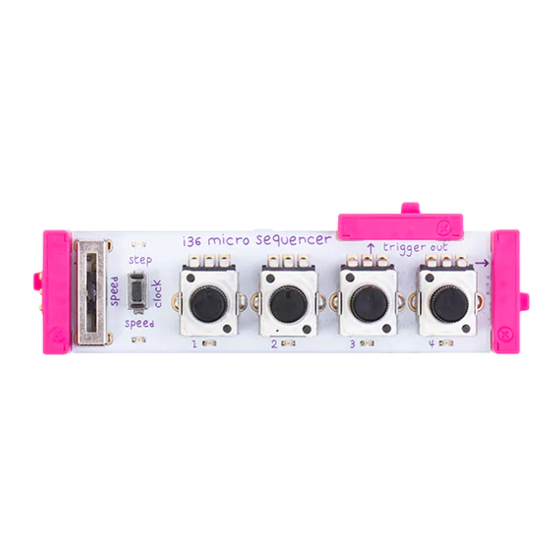 Korg littleBits i36 Quick Start Manual