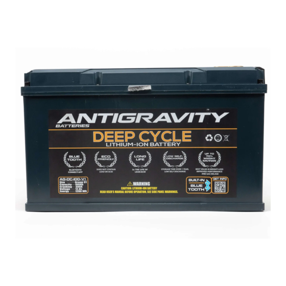 Antigravity Batteries DC-100-V1 User Manual
