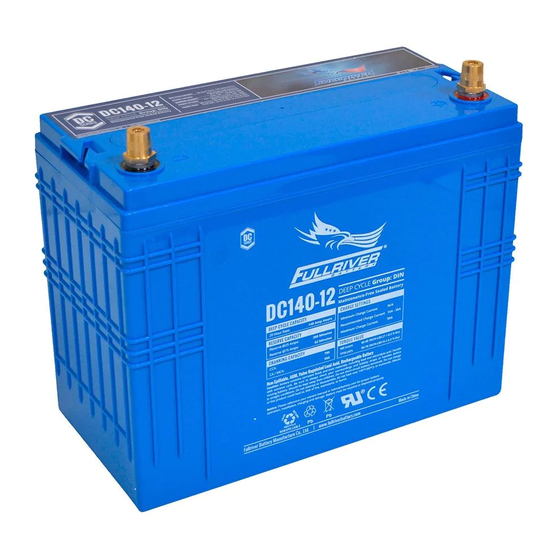 Fullriver Battery DC Series Installation And Operation Manual