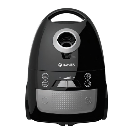 User Manuals: Matheo MVC 141 BK Vacuum Cleaner