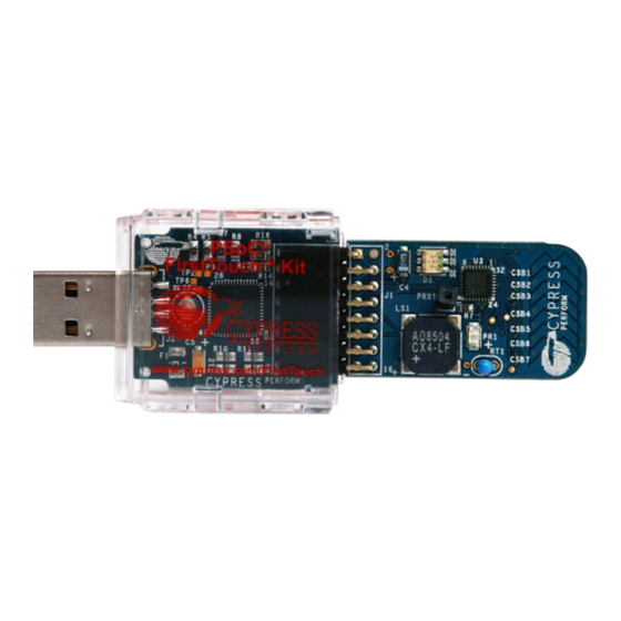 Cypress Semiconductor PSoC 1 FirstTouch CY3270 Manual