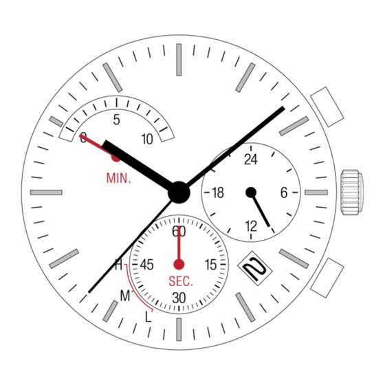 Epson VR4GB Watch Movement Specification And Drawing