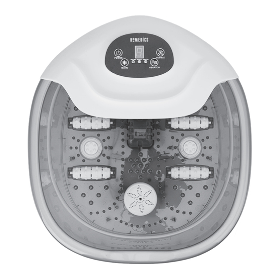 HoMedics SALT-N-SOAK Instruction Manual And  Warranty Information