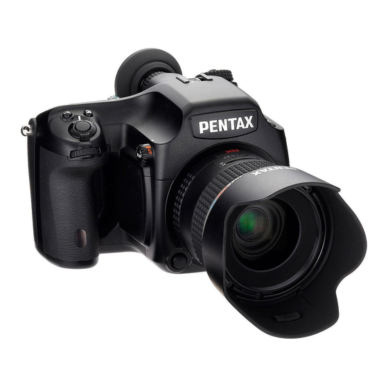 Pentax 645D Operation Manual