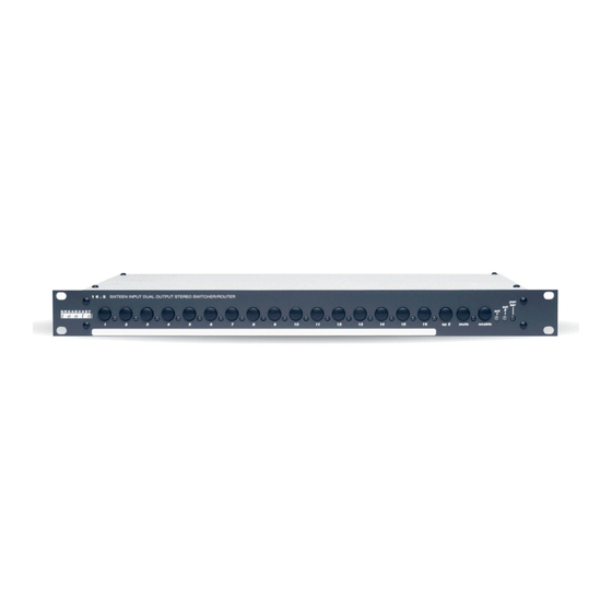 Broadcast Tools SS 16.2 Installation And Operation Manual