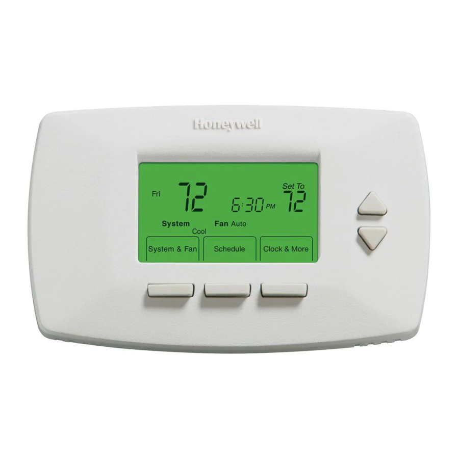 Honeywell RTH7000 Series Manual