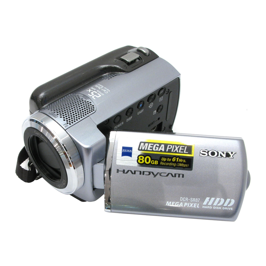Sony Handycam DCR-SR47E Manuals