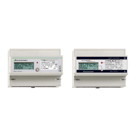 Gossen MetraWatt LonWorks U128-W1 Series Interface Description