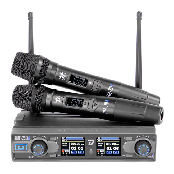 BoomToneDJ UHF-290d User Manual