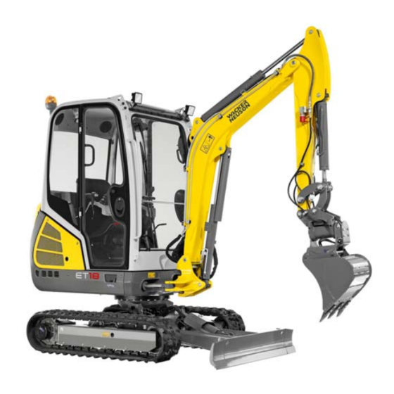 User Manuals: Wacker Neuson ET12 02 Track Excavator