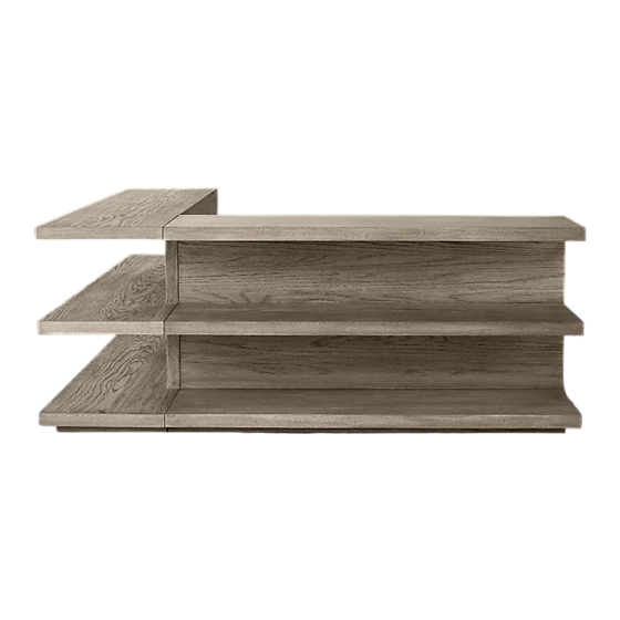 RH CLOUD MODULAR RIGHT-CORNER CONSOLE TABLE Instructions