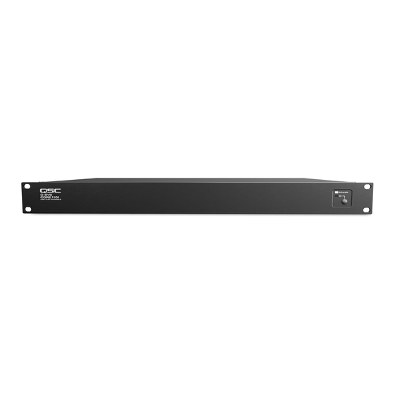 QSC Q-SYS Core 110 Series Hardware User's Manual