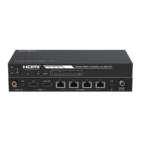 KanexPro SP-HDPOC1X4 Quick Start Manual