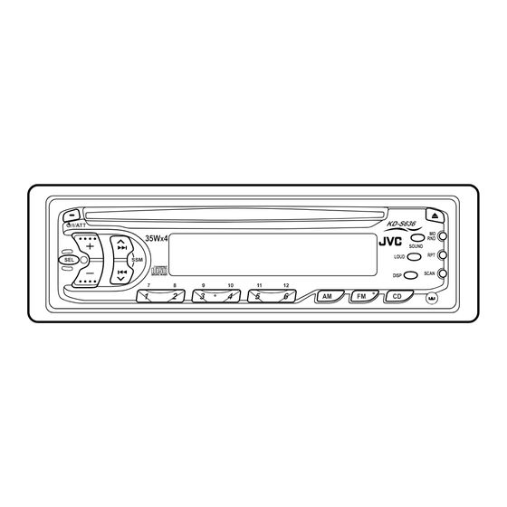 JVC KD-S636 Instructions Manual