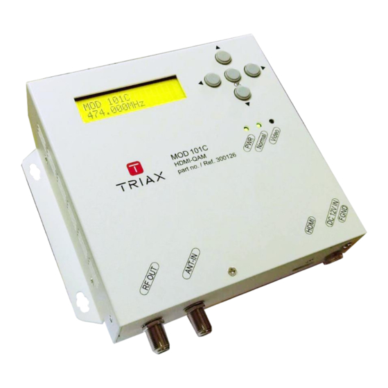 Triax MOD 101C User Manual