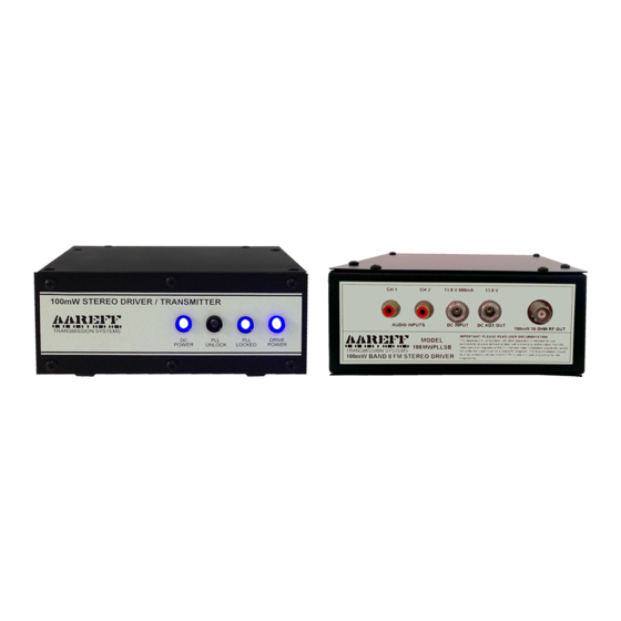 AAREFF 100MWPLLSB Manual