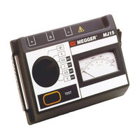 Megger MJ15 User Manual