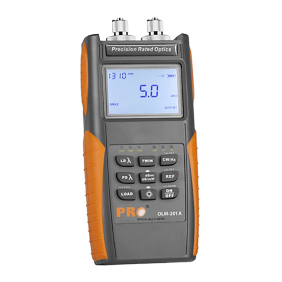 Precision Rated Optics OLM-200 Series Manuals