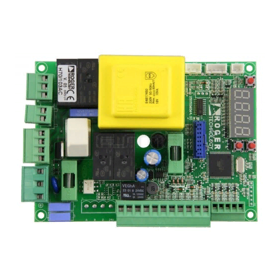 Roger Technology H70/101AC Instructions And Recomendations For The Installer