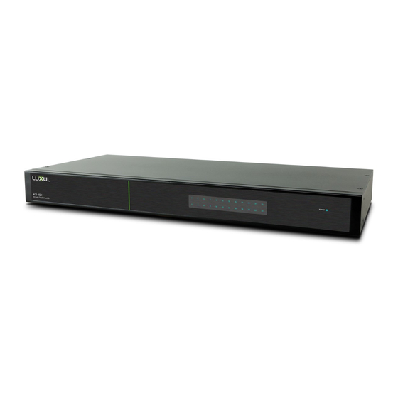 Luxul AGS-1024 Quick Install Manual
