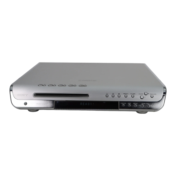 Sony DAV-FC8 Operating Instructions Manual