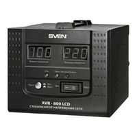 Sven AVR-800 LCD Operation Manual