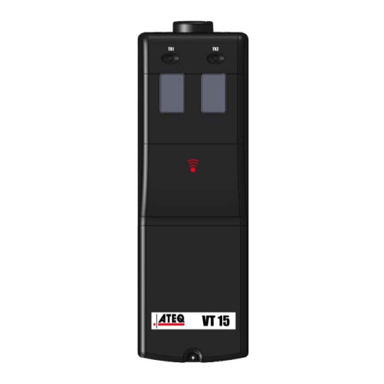 ATEQ VT15 Quick User Manual