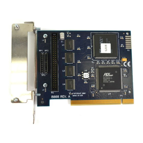 SeaLevel PIO-24.PCI 8008 Manuals