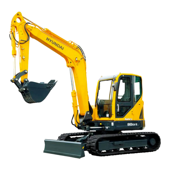 Hyundai Robex 80CR-9 Manuals