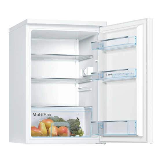 Bosch KTR15NWFAG Operating And Installation Instructions