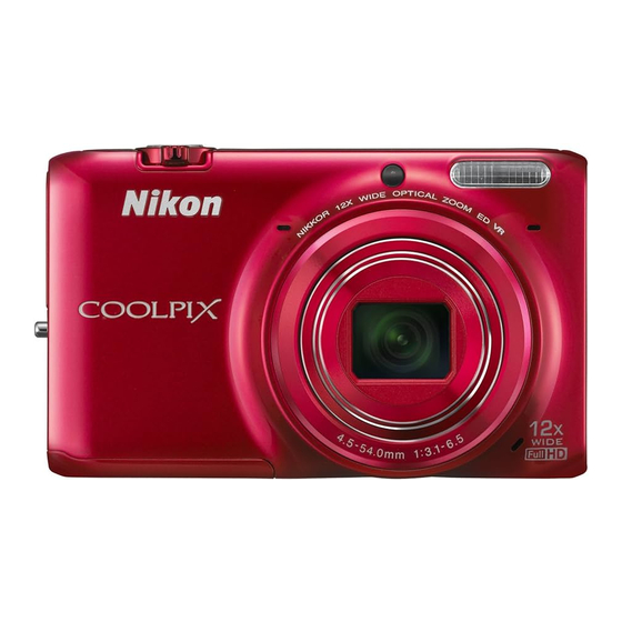 Nikon COOLPIX S6500 Reference Manual