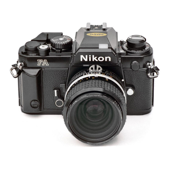 NIKON FA INSTRUCTION MANUAL Pdf Download | ManualsLib