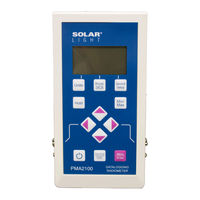 Solar Light PMA2100 User Manual