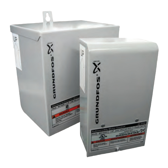 Grundfos SA Series Installation And Operating Instructions Manual