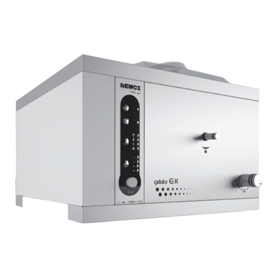 Nemox Gelato 6 K Crea Series Manuals