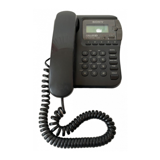 Sony ID Telephone IT-ID70 Manuals