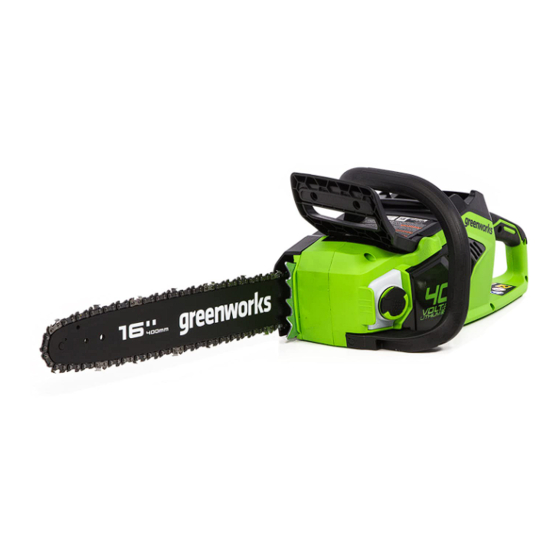 GreenWorks CS40L02 Operator's Manual