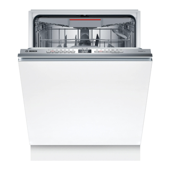 Bosch SMV4HCX19E Integrated Dishwasher Manuals