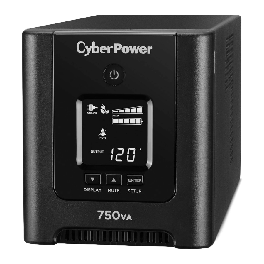 CyberPower OR750PFCLCD, OR1000PFCLCD, OR1500PFCLCD Manual