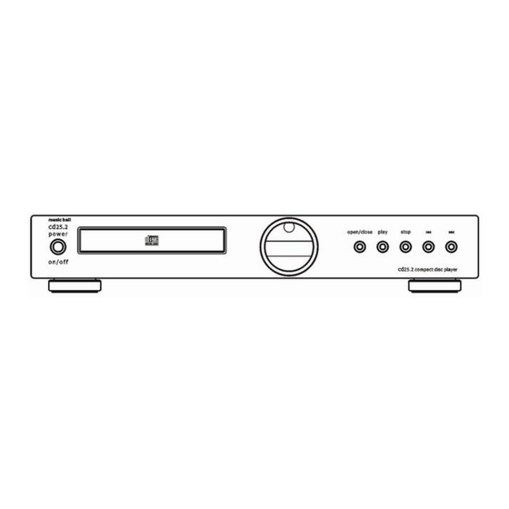 MUSIC HALL cd25.2 User Manual