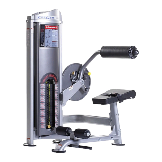TuffStuff CalGym CG-7510 Owner's Manual