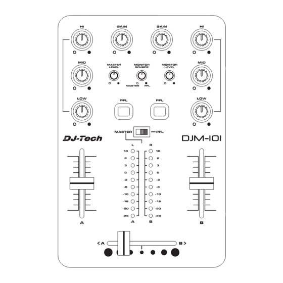 DJ-Tech DJM-101 User Manual