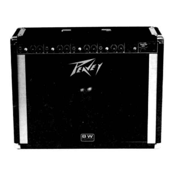 Peavey RHYTHM MASTER 400 Operating Manual