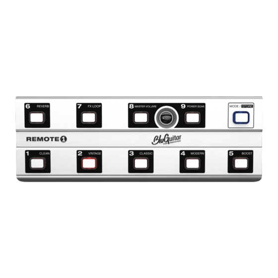 BluGuitar Remote 1 Manual