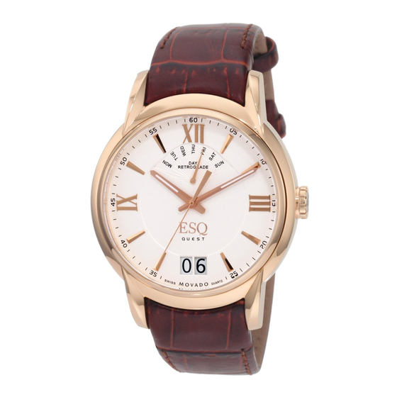 Movado ESQ Quest Series Manual