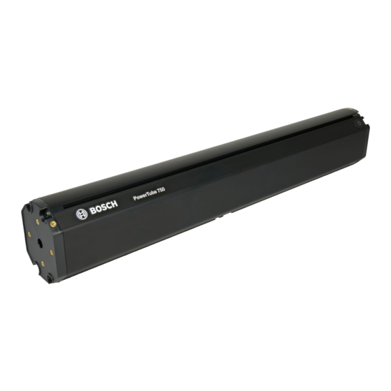 Bosch DualBattery 1250 Series Battery Manual