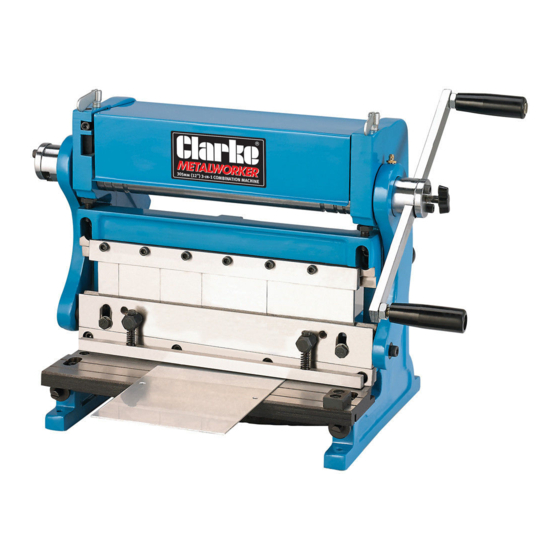 Clarke SBR305 Operation & Maintenance Instructions Manual
