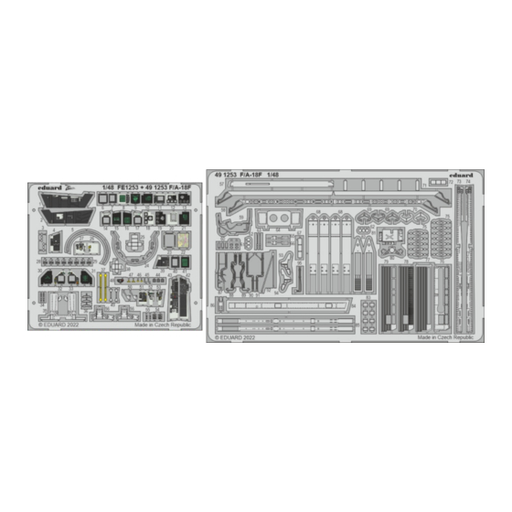 Eduard F/A-18F Assembly Instructions