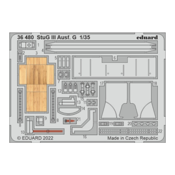 Eduard StuG III Ausf. G Manual